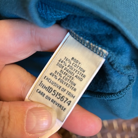 L.L. Bean - women’s quilted full zip - turquoise - 2XL - Picture 5 of 7